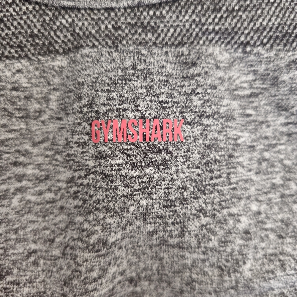 Gymshark Crop Top (grey & pink) XL - Picture 3 of 10